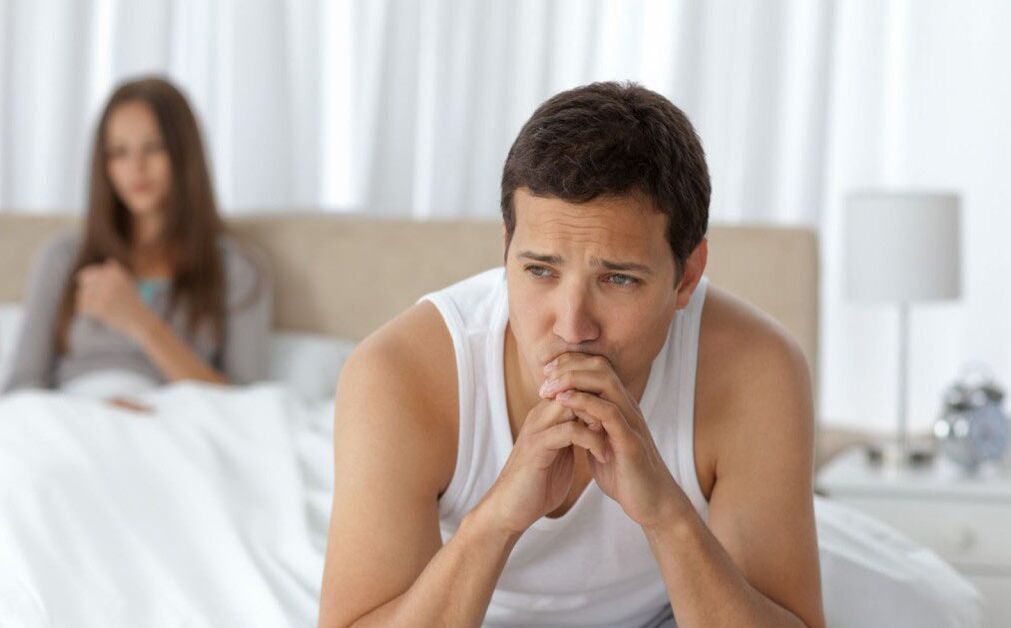 Poca potencia en hombres con prostatitis.