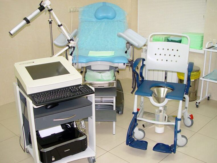 Equipo para la realización de estudios urodinámicos en casos de sospecha de prostatitis.